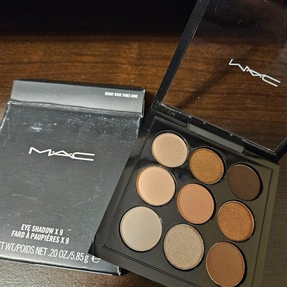 MAC Cosmetics Makeup Mac Eye Shadow X 9 Dusky Rose Times Nine